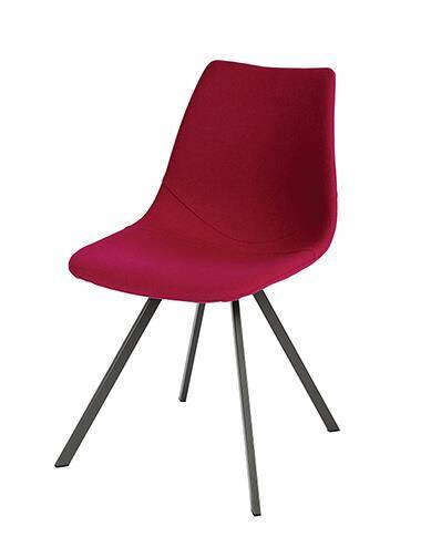 Claudie :: Carrie upholstered chair, metal legs, color to choose, width 51 cm