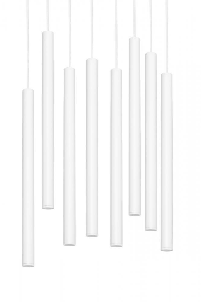 Kaspa :: Roll 8 New hanging lamp, diameter 48 cm, white