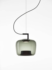 Brokis :: Double medium hanging lamp, height 36.5 cm, gray