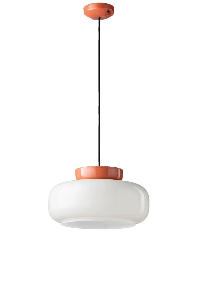 Ferroluce :: Maracana Hängelampe, Durchmesser 37 cm, rot und weiß