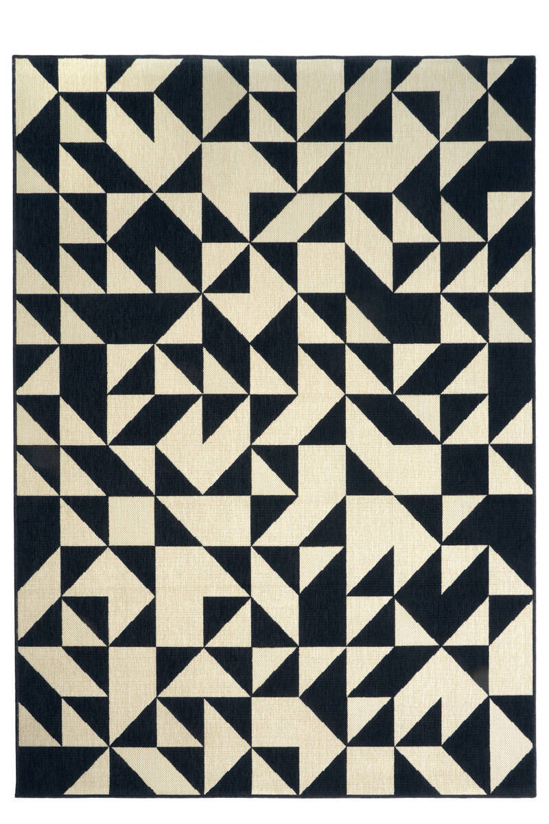 Carpet Decor :: Luz black and white outdoor carpet, easy to clean