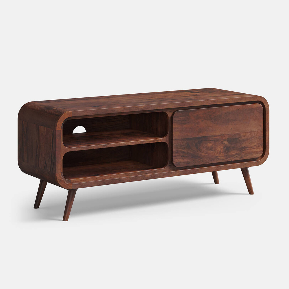 TABLE4U ::  Drewniana szafka RTV Zośka 120x40x50 - kolor czekolada