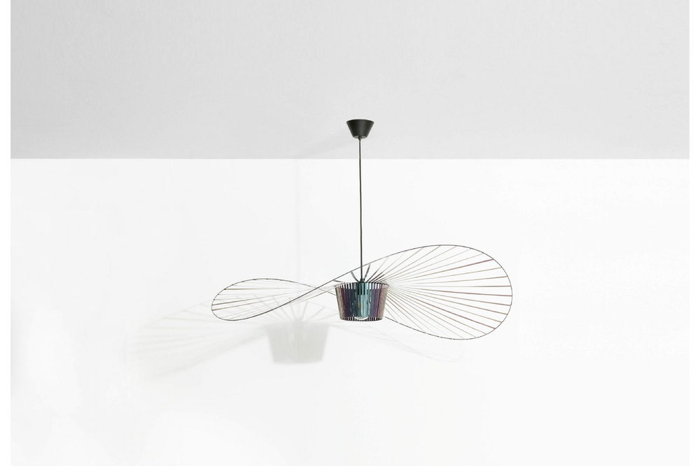 Petite Friture :: Hängelampe aus Metall Vertigo opal Durchmesser 140 cm schwarz