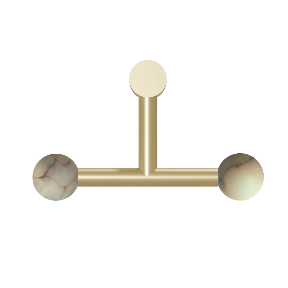 Robin :: Lampa ścienna / kinkiet Rigoberta Direct Trio alabaster złota szer. 49 cm