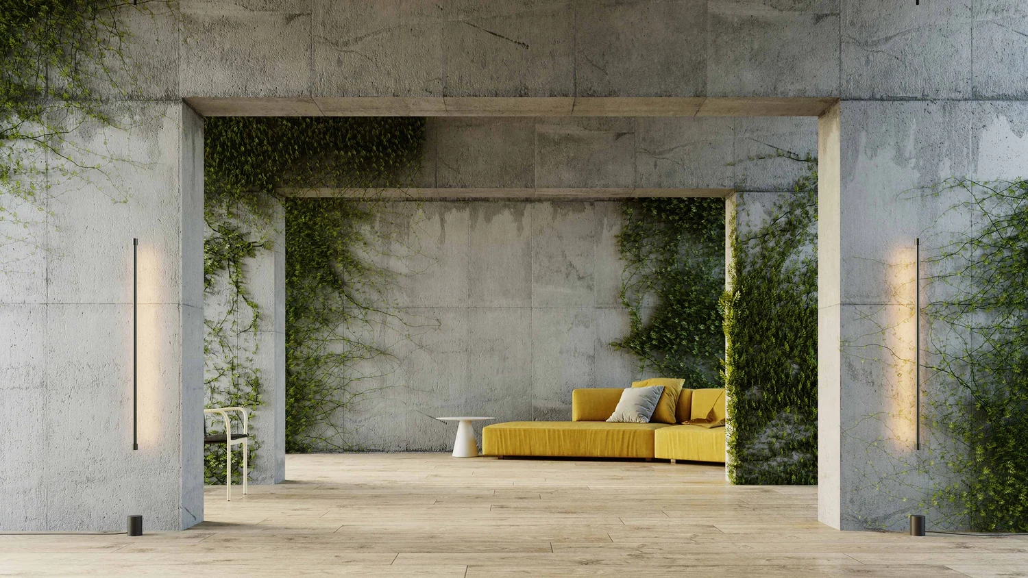 Robin :: René floor lamp, black, shade height 120 cm