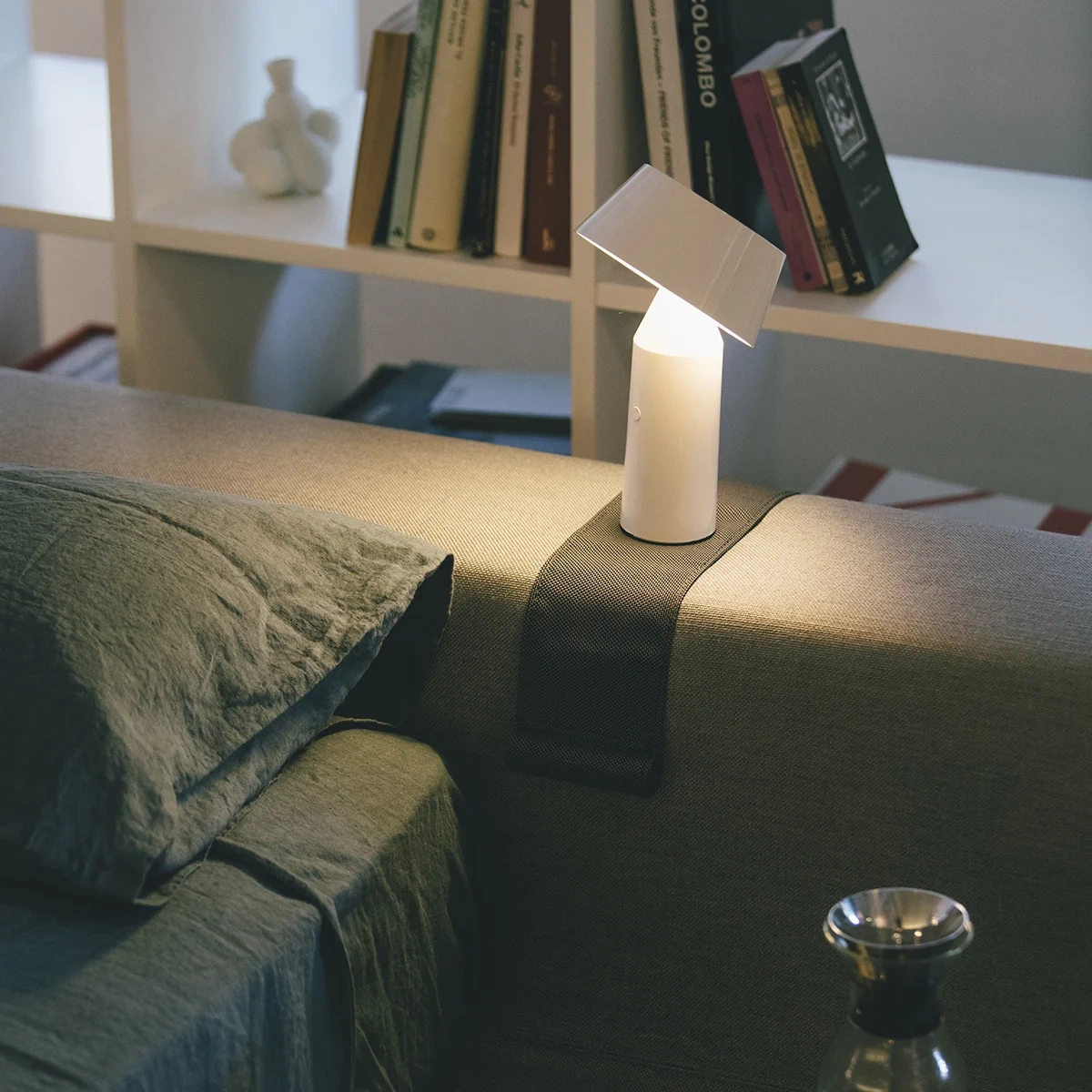 MARSET :: Bicoca Lampe, Höhe 22,5 cm, weiß