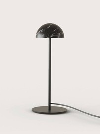 Aromas :: Lampa stołowa Dussa wys. 36.5 cm czarny marmur