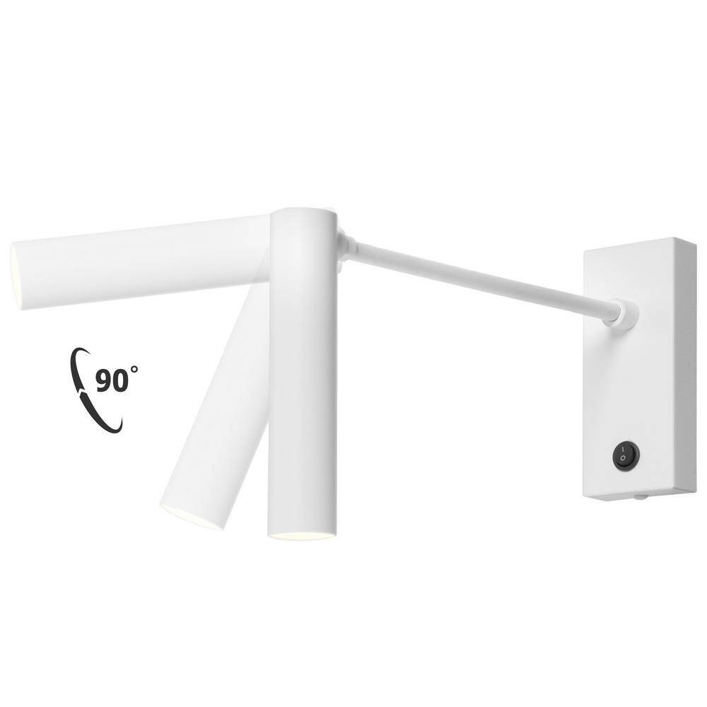 Kaspa :: Roll New wall lamp / sconce with arm, white