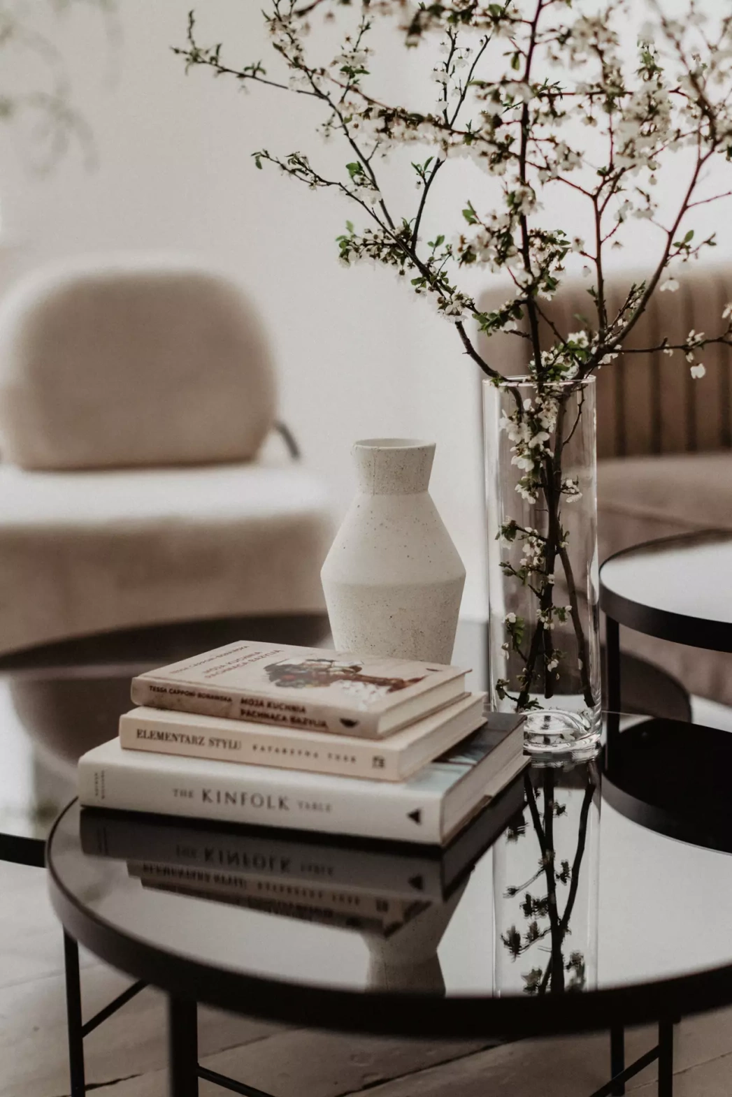 NORDIFRA :: Coffee table Tre black dia. 60 cm