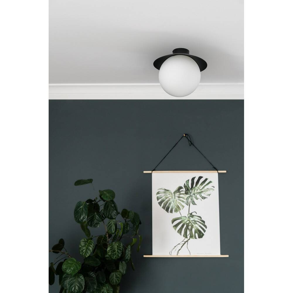 Ummo:: Kull C Deckenleuchte, Durchmesser 20 cm, schwarz, IP44