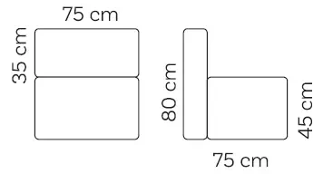 Roolf Living :: Gartensessel gepolstert Extra Large Breite 75 cm orange