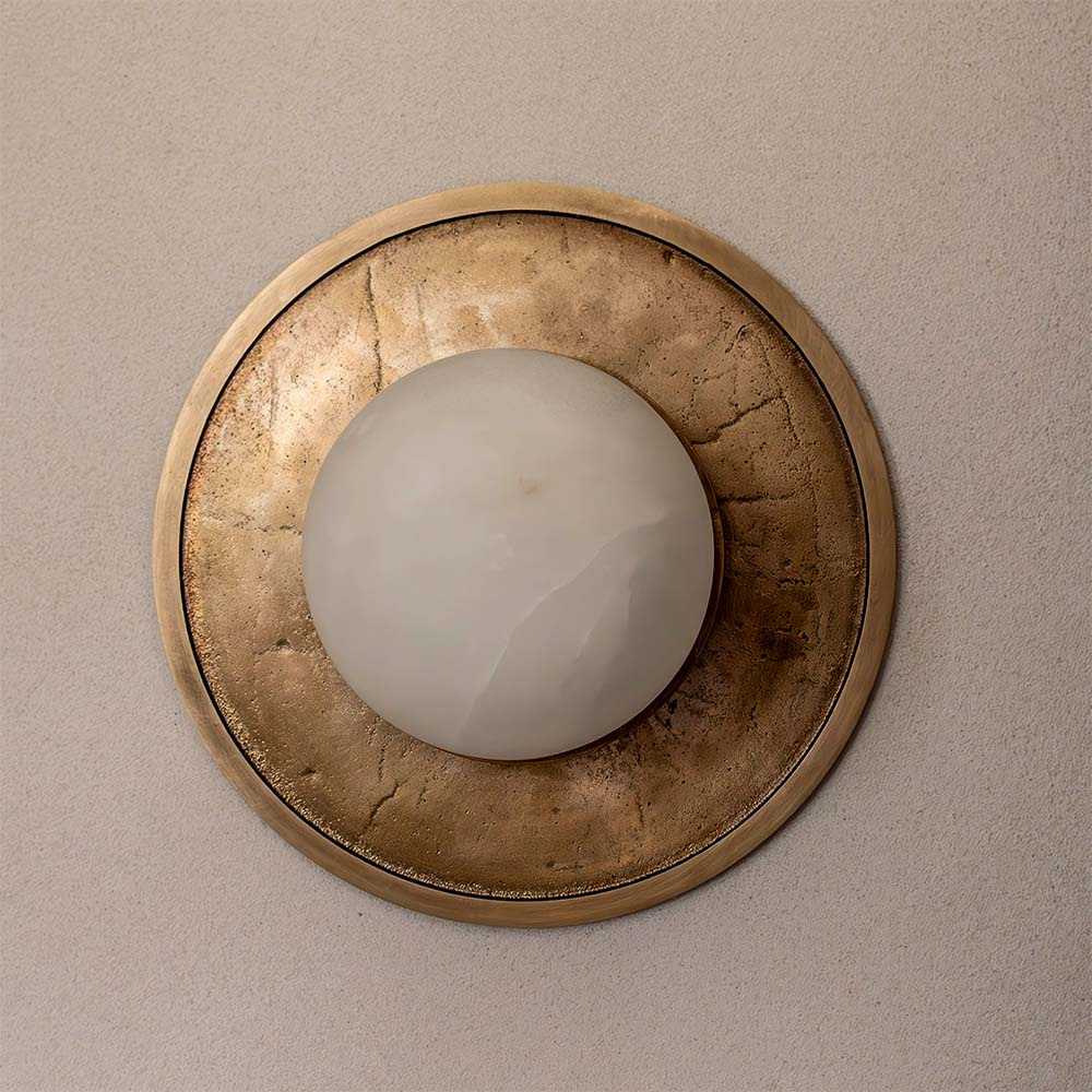 Embassy Interiors :: Mémoire glass brass wall/ceiling lamp, diameter 30 cm