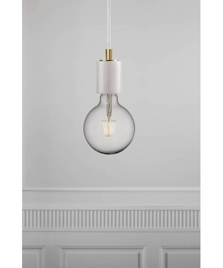 Nordlux :: Lampa wisząca Siv biała wys. 10 cm 