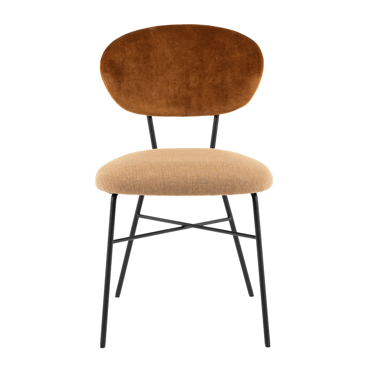 Mobitec :: Toro C07 upholstered chair, brown, width 48 cm