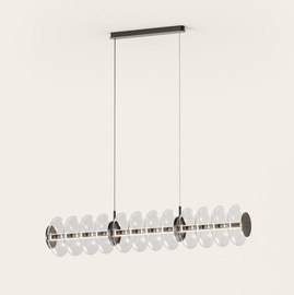 Aromas :: Lampa wisząca Vitree szer.105 cm czarny metal