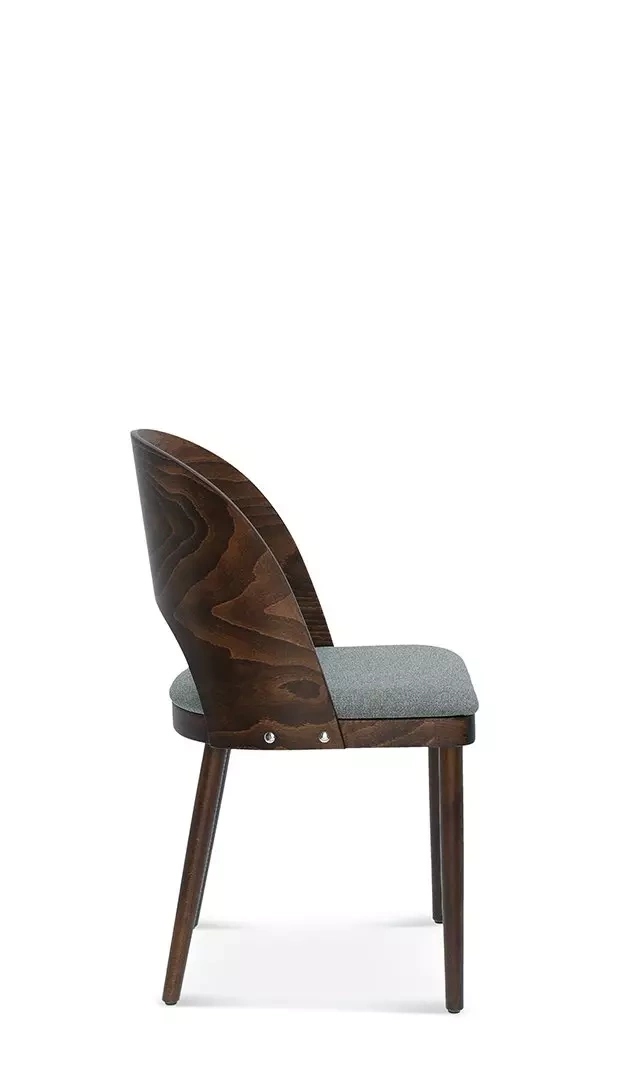 Fameg :: Avola wooden chair, dark walnut, Crown fabric 37