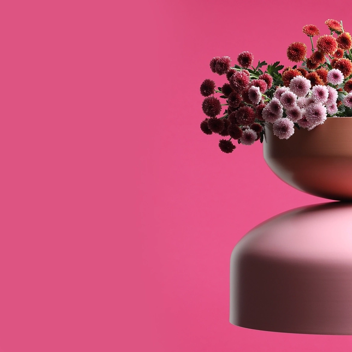 ARTERA :: Modular pendant lamp in pastel colors TULA Pink/Coral