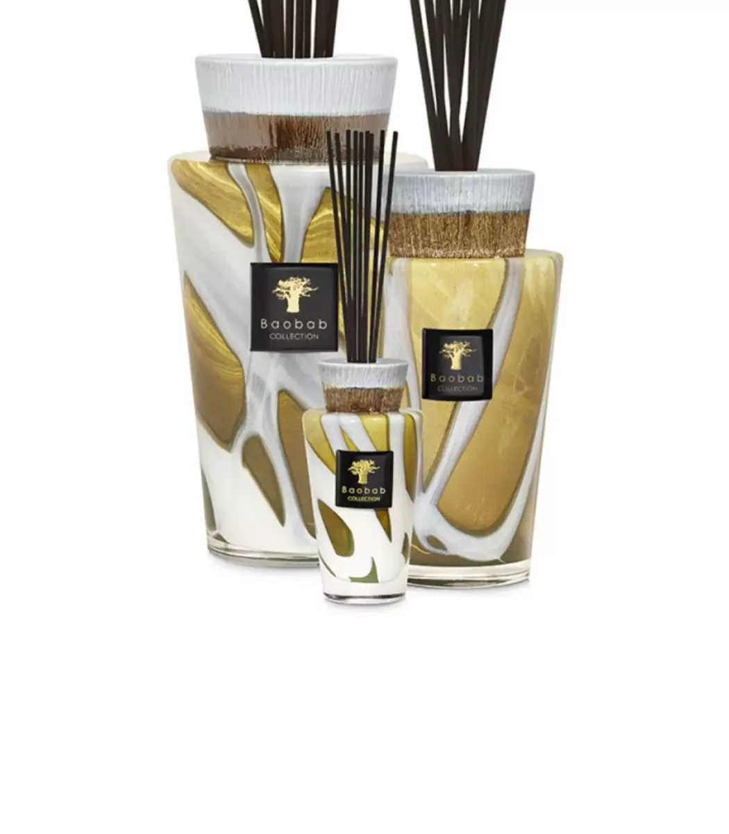 Baobab :: Luxus-Totem-Duftsteine Achat Rhabarber / Acai-Beere / Pfingstrose