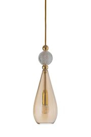 EBB & FLOW :: Smykke Hanging Lamp ?12.5cm golden smoke/crystal ball