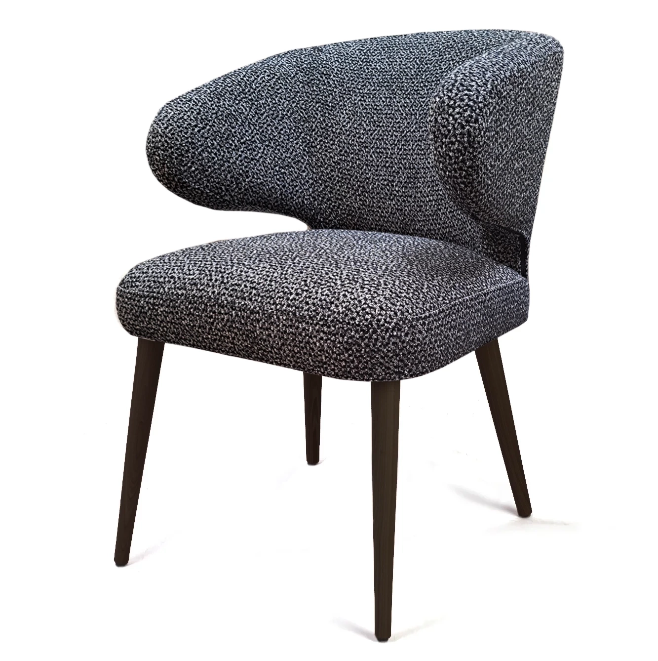 Claudie :: Aurora upholstered chair, gray, width 61.5 cm