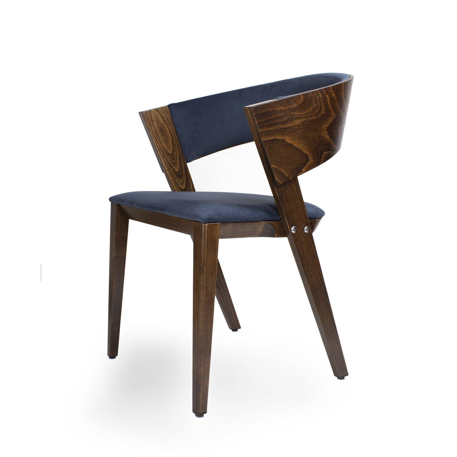 Fameg :: Stuhl gepolstert Cosy Nuss / Tokyo T115 Stoff blau