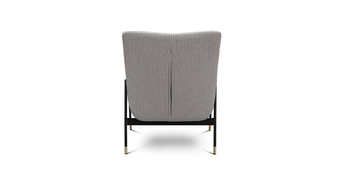 Nordic Line :: Leah upholstered armchair, gray, width 69 cm
