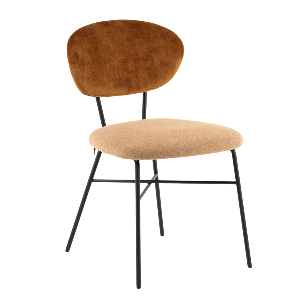 Mobitec :: Toro C07 upholstered chair, brown, width 48 cm