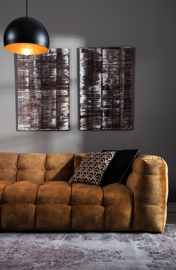 Nordic Line :: Ecksofa / Ecke gepolstert Michelle 5 Personen 294x322x105 cm braun