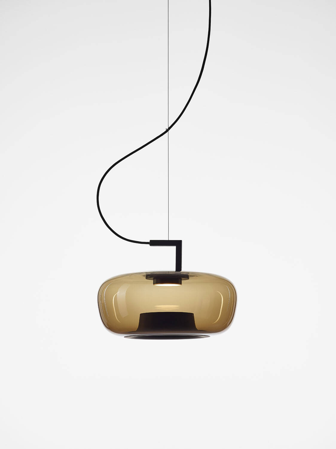 Brokis :: Double Short Pendent hanging lamp, height 30.5 cm, brown