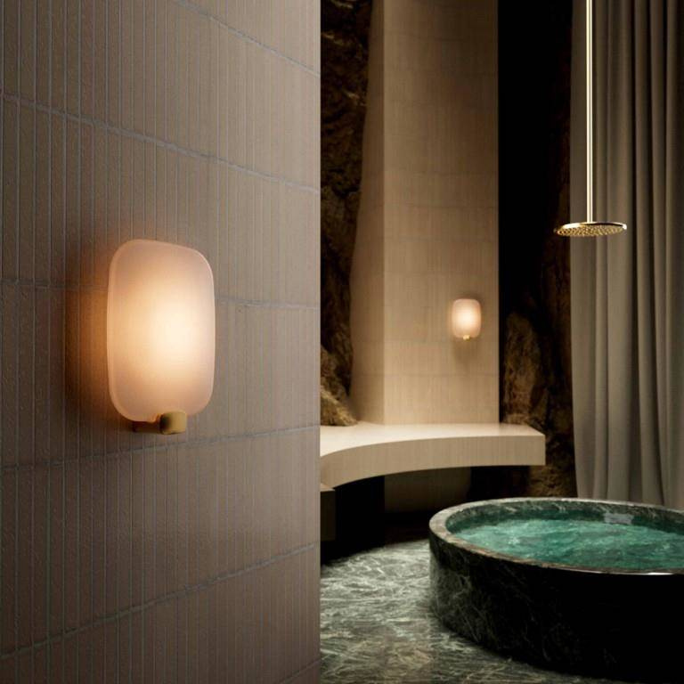 DCW:: Light Me Tender Vertical white and gold wall lamp, height 32 cm