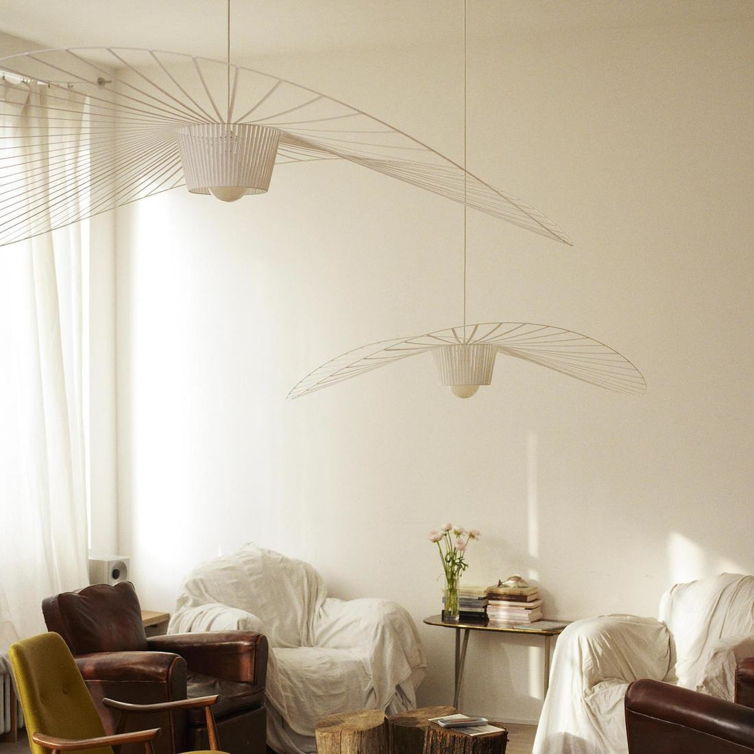 Petite Friture :: Hängelampe aus Metall Vertigo Durchmesser 200 cm weiß