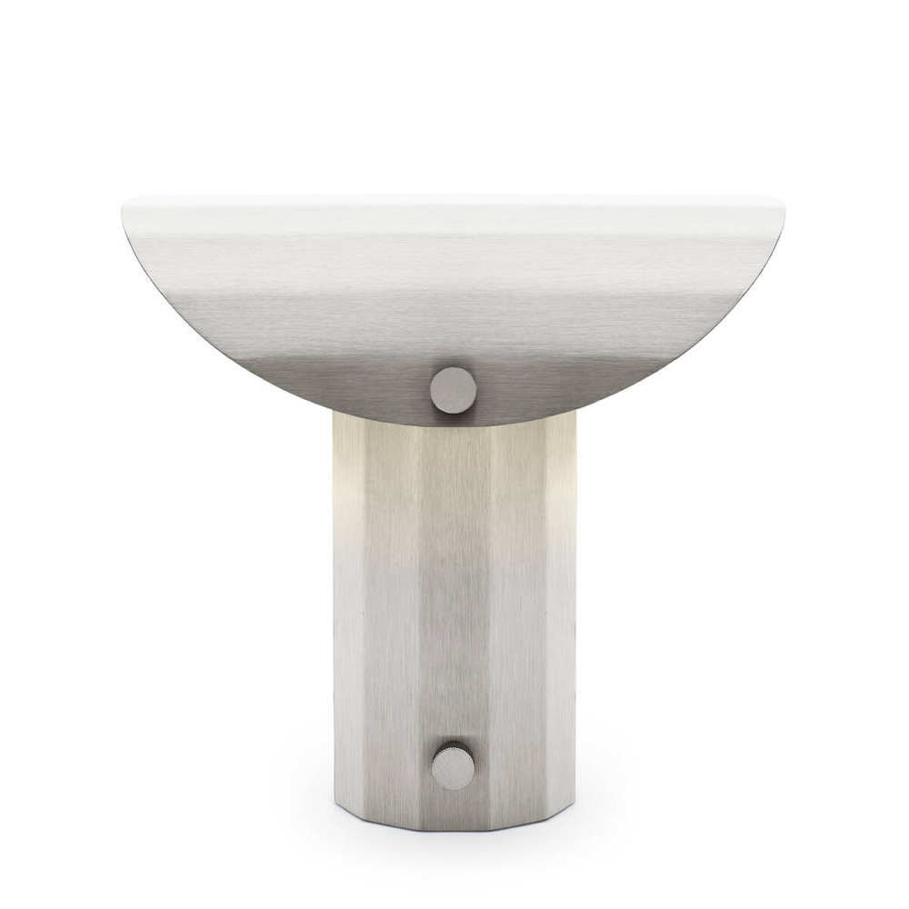 Kaspa :: Apolin table lamp, height 30 cm, brushed steel