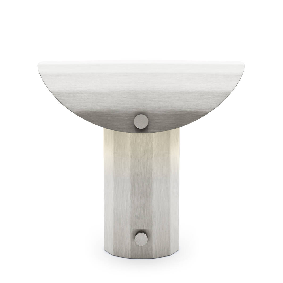 Kaspa :: Apolin Tischleuchte, Höhe 30 cm, gebürsteter Stahl