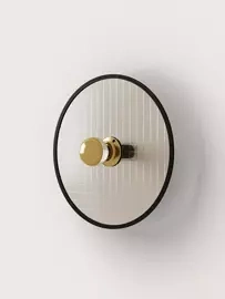 Aromas :: Lampa ścienna / kinkiet Lass śr. 30 cm transparentny