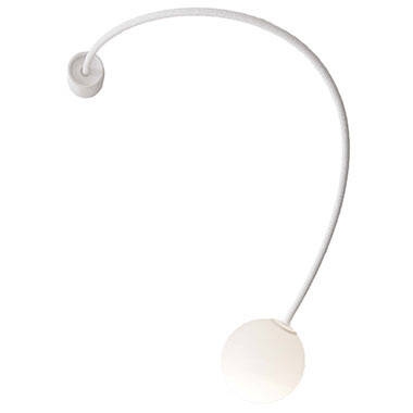 Karman :: Moony Wandleuchte/Wandleuchte, Durchmesser 15 cm, weiß