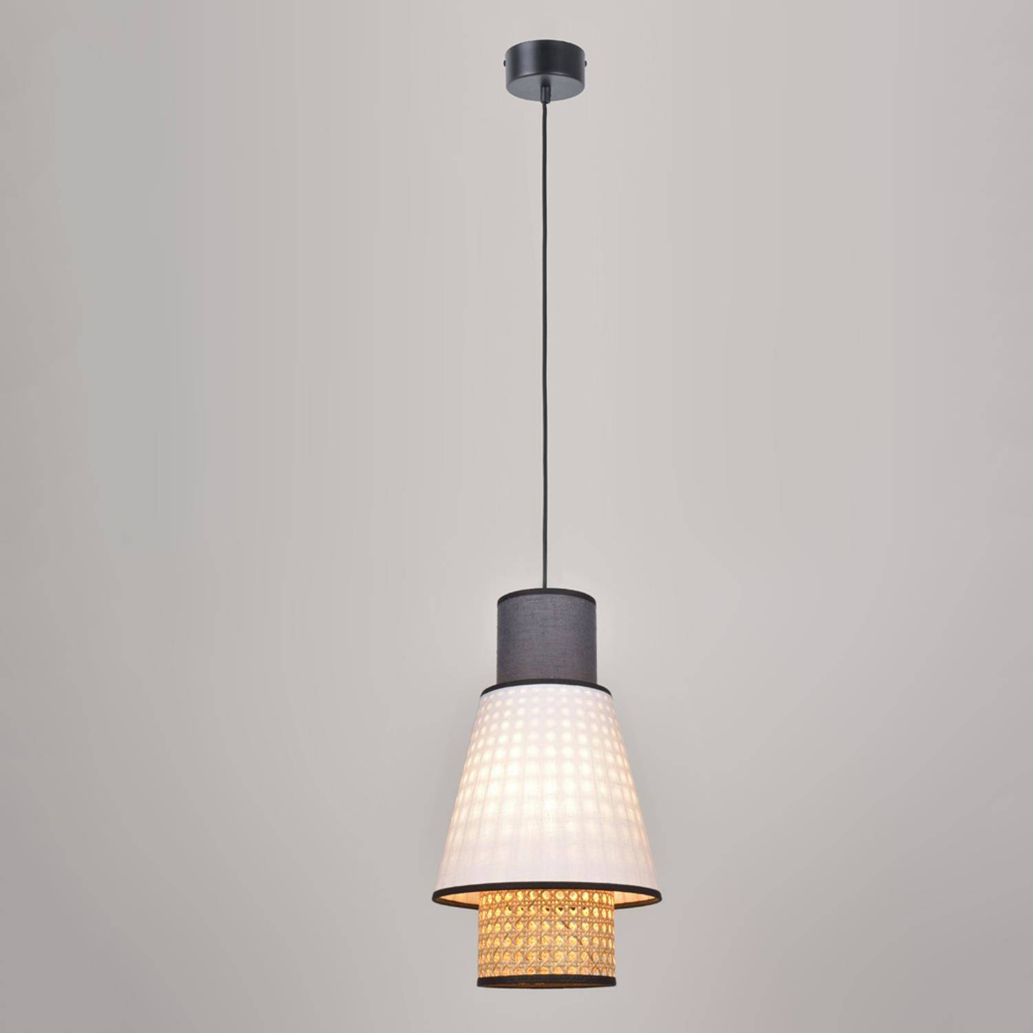 Market Set :: Hanging lamp Singapour XS white-antracite dia. 22 cm