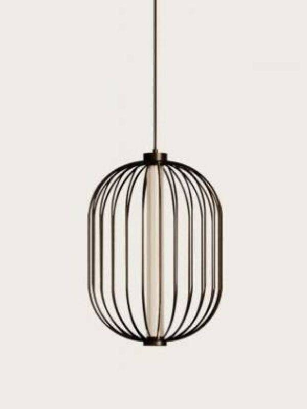 Aromas :: Pepo schwarze Pendelleuchte, Durchmesser 40,4 cm, oval