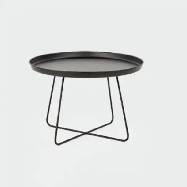 Nordifra :: Couchtisch aus Metall Rod 630 Größe M schwarz