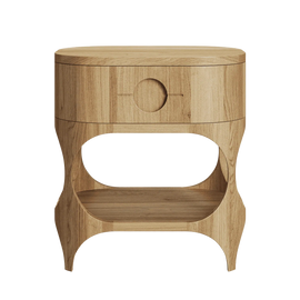 TABLE4U ::  Drewniany stolik nocny Luna 54x40x50 - kolor natural oak