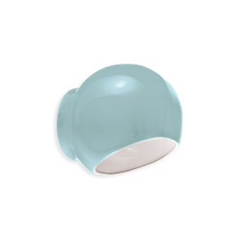 Ferroluce :: Ayrton blue wall lamp/sconce, height 19 cm