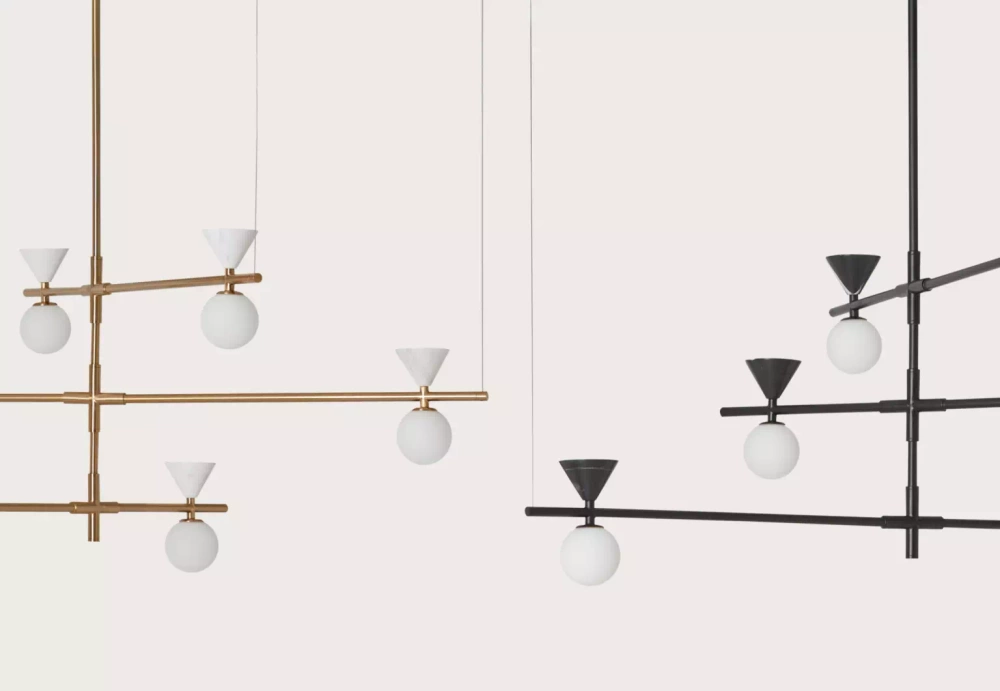 Aromas :: Hängelampe aus Metall Oneta Breite 91,5 cm weiß