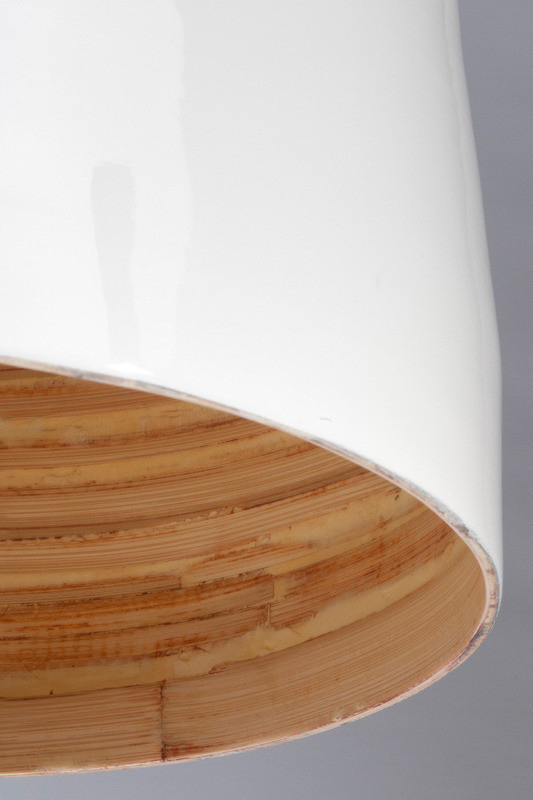 Z ekspozycji - It's About RoMi :: Lampa wisząca drewniana Saigon biała