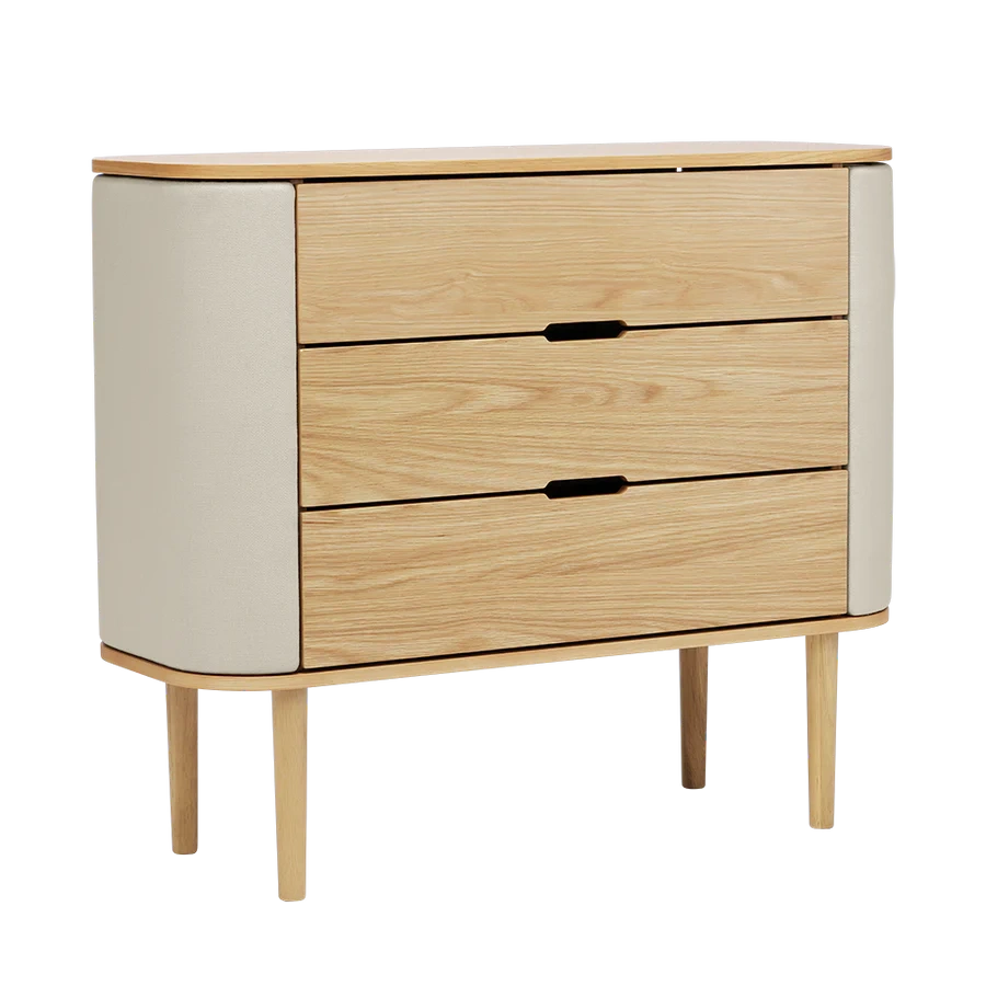 Umage :: Treasures Chest of Drawers, 3 Drawers, Oak, Width: 109 cm