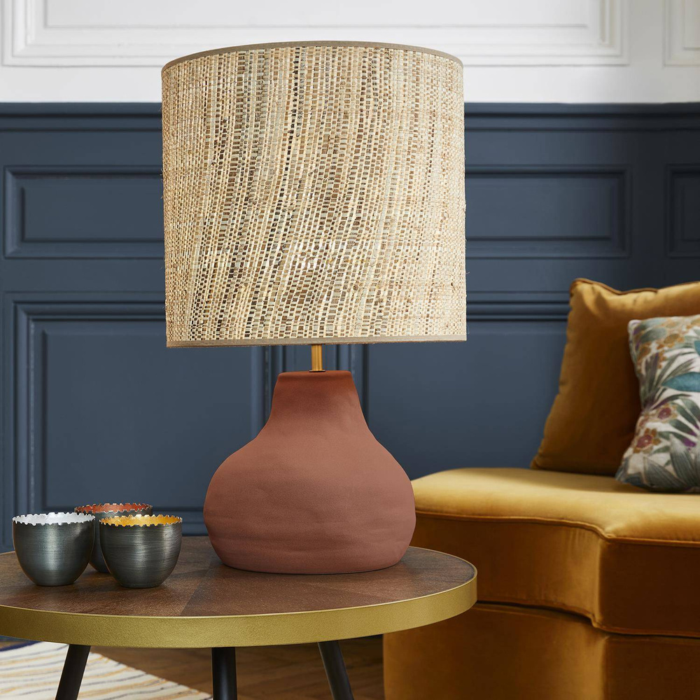 Market Set :: Tischlampe Keramik Portinatx Höhe 58 cm beige