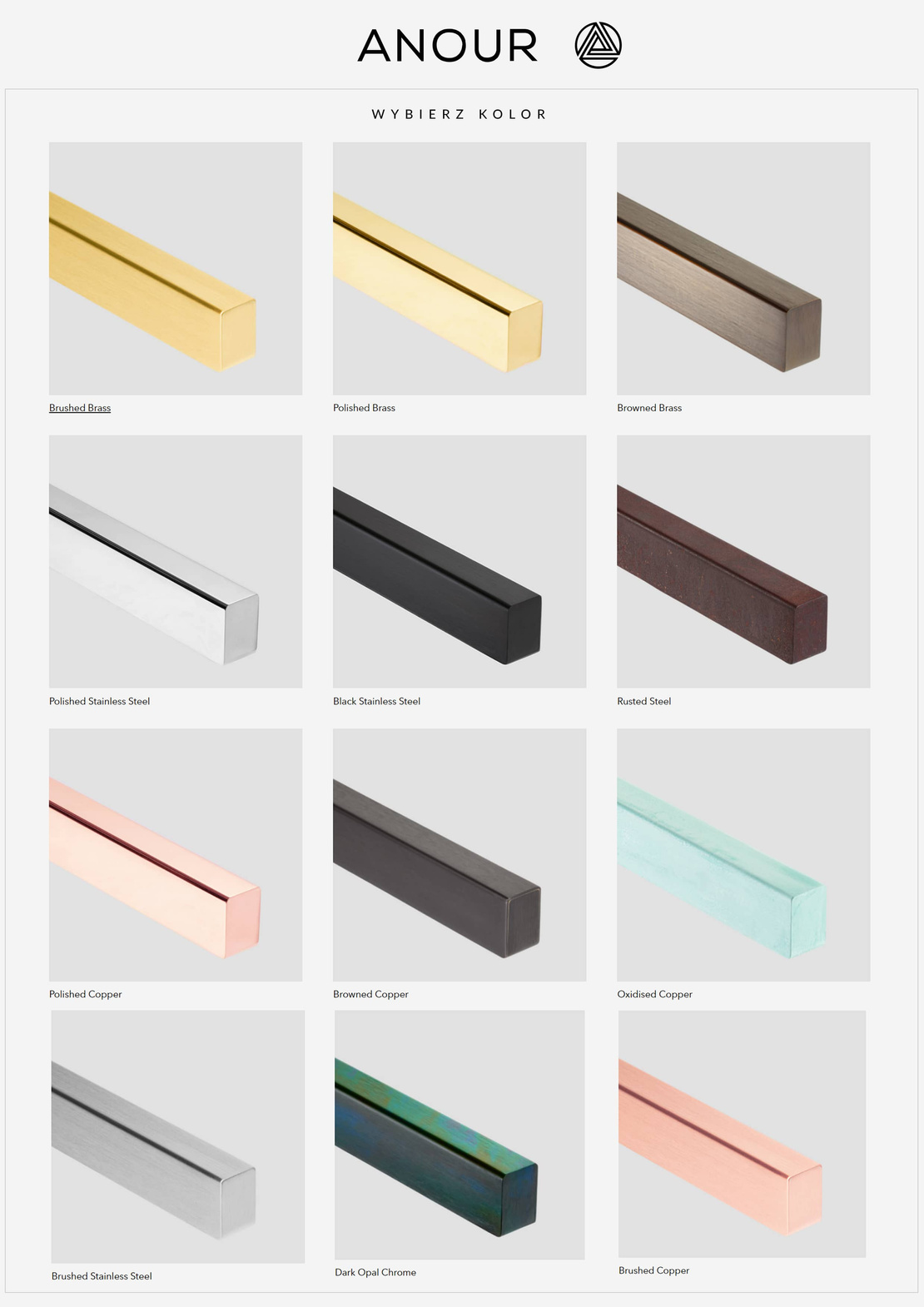 Anour :: I-Modell Kabellose Hängeleuchte, Breite 100 cm, Edelstahl gebürstet