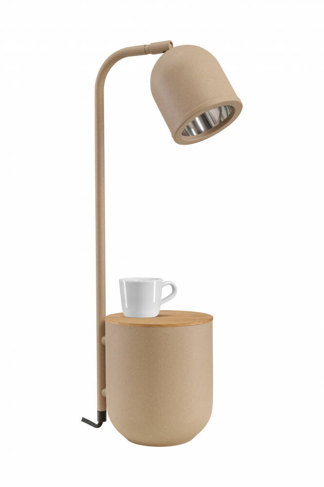 Kaspa :: Botanica Holz Tischlampe Beige