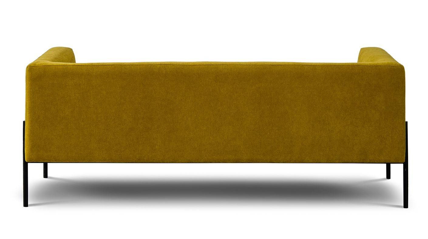 Nordic Line :: Sofa tapicerowana Block żółta 195x76x79 cm