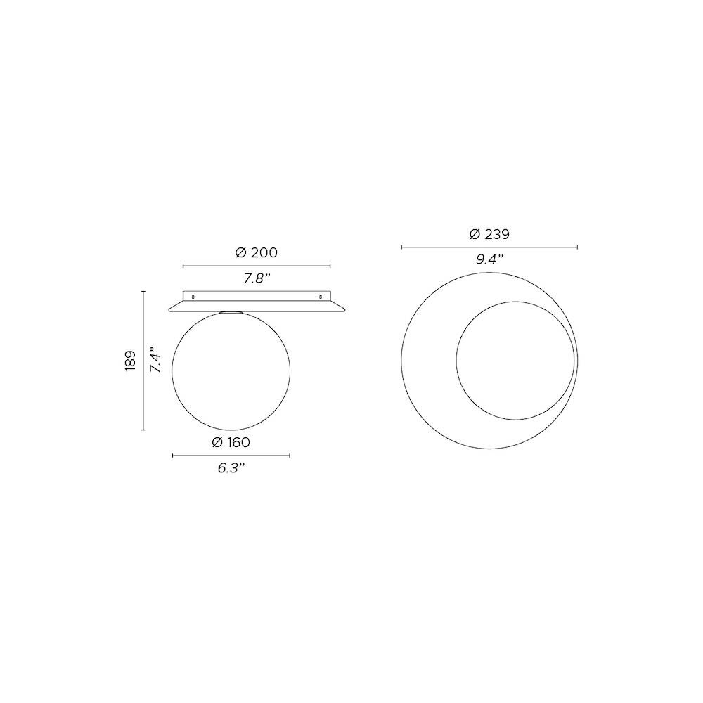 Contardi :: Sconce Emma Ap green dia. 23,9 cm