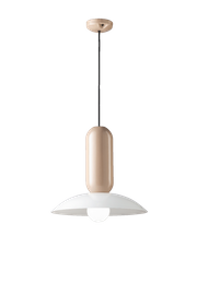 Ferroluce :: Pau Pendelleuchte, Durchmesser 40 cm, Keramik, nude