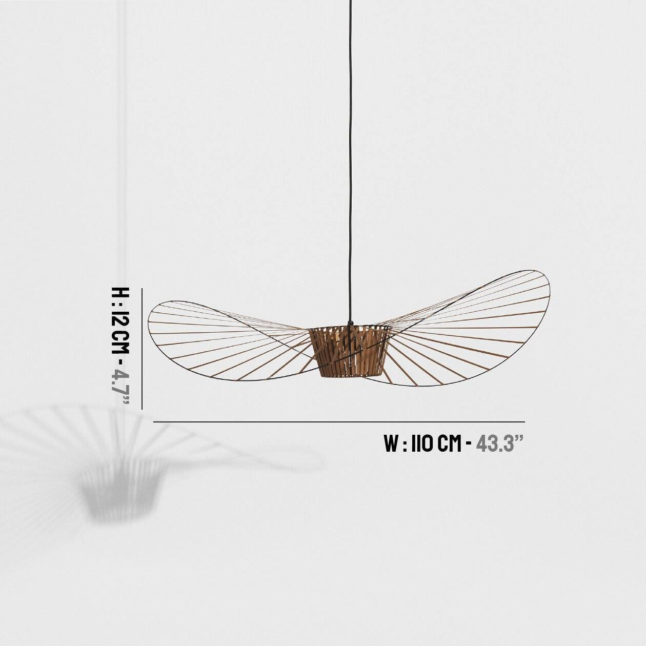 Petite Friture :: Vertigo Pendelleuchte, Durchmesser 110 cm, Kupfer